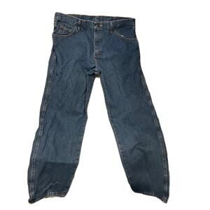 Rustler Blue Straight Leg Jeans Mens 38x32